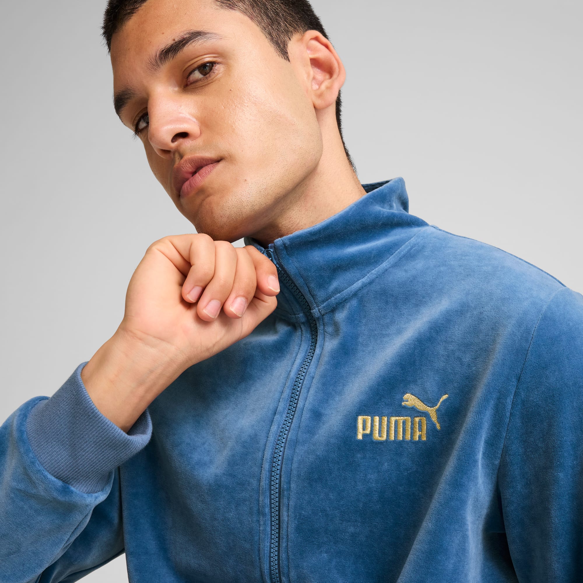 Gold puma jacket deals
